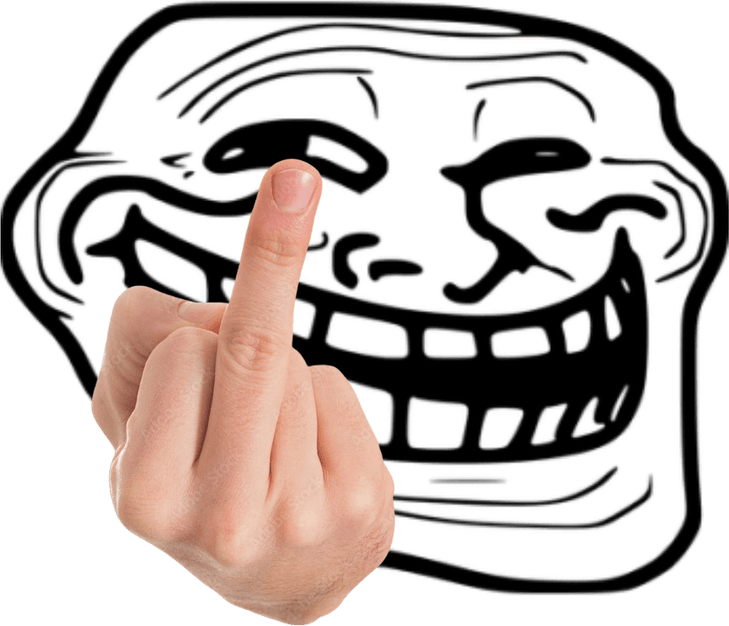 Phonk Troll Face PNG