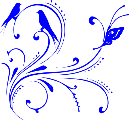Royal Blue Flower PNG