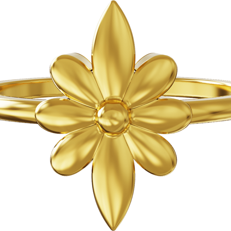 Golden Flower PNG