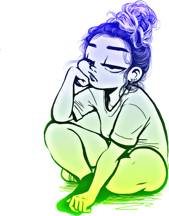 Drawing Of Girls PNG