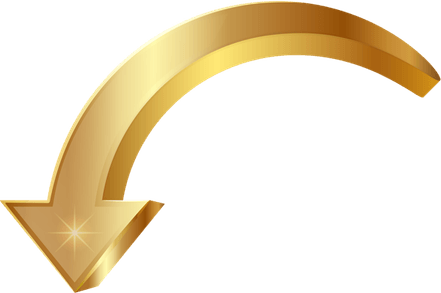 Gold Arrow PNG
