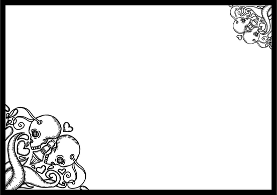 Skull Border PNG