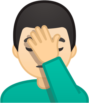 Facepalm Emoji PNG
