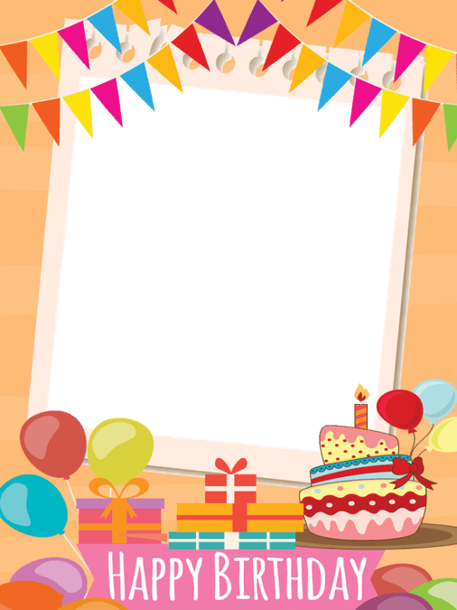 Happy Birtay Frame PNG