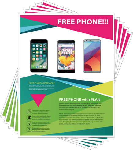 Colorful Flyer Borders PNG