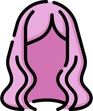 Pink Wig PNG
