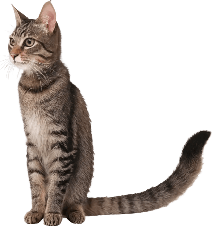 Brown Tabby Cat PNG