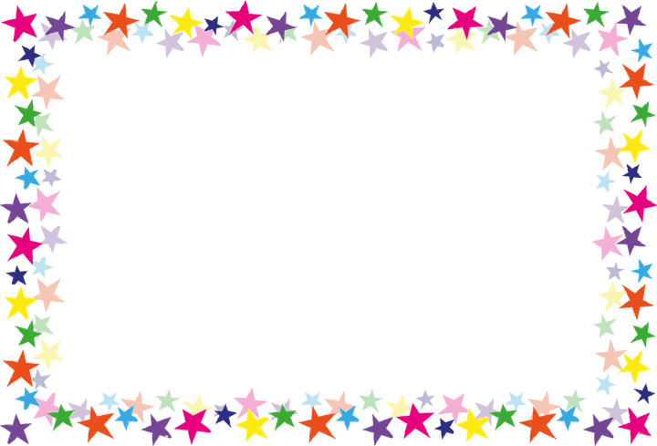 Gold Stars Border PNG
