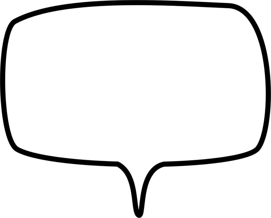 Text Bubble Black PNG
