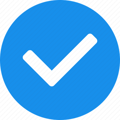 Blue Check Mark PNG