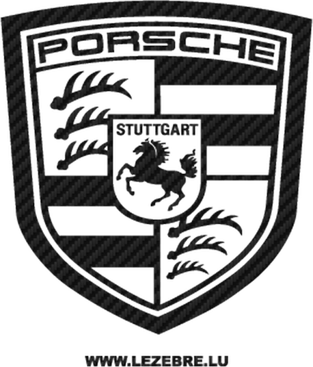 Porsche Logo Black PNG