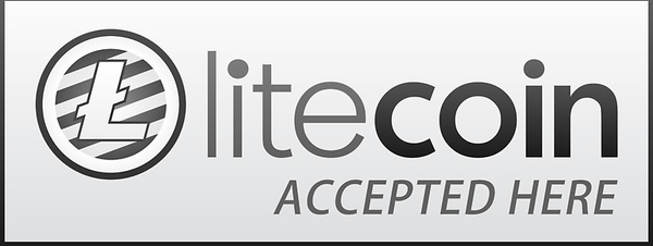 Litecoin Accepted Here Button PNG
