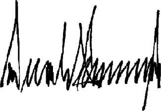 Donald Trump Signature PNG