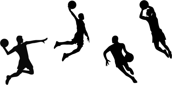 Silhouette Basketball PNG