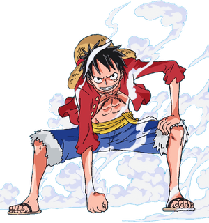 Luffy Gear 5 Moon PNG