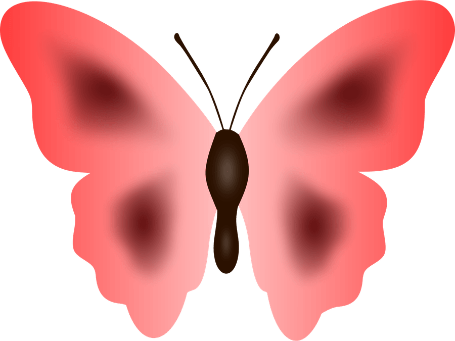 Red Butterfly PNG