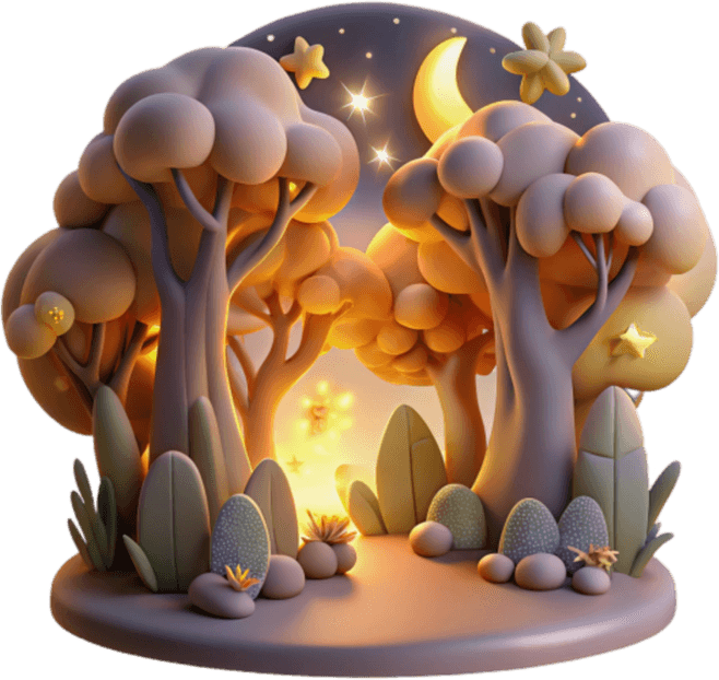 Magical Moon PNG