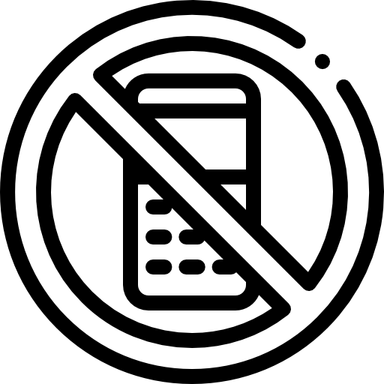 No Mobile Sign PNG