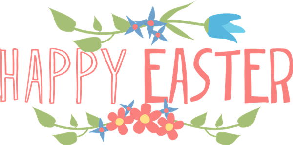 Happy Easter Banner PNG