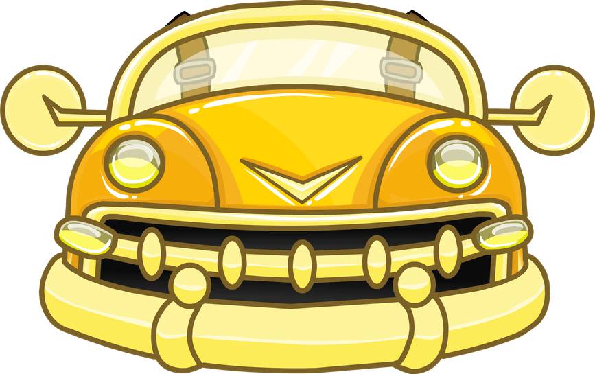 Gold Car PNG