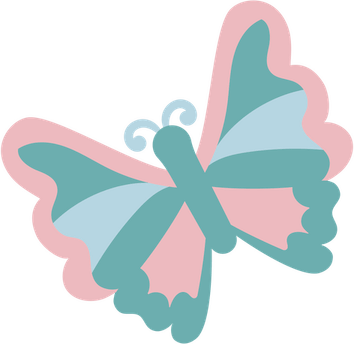 Butterfly Light Blue PNG