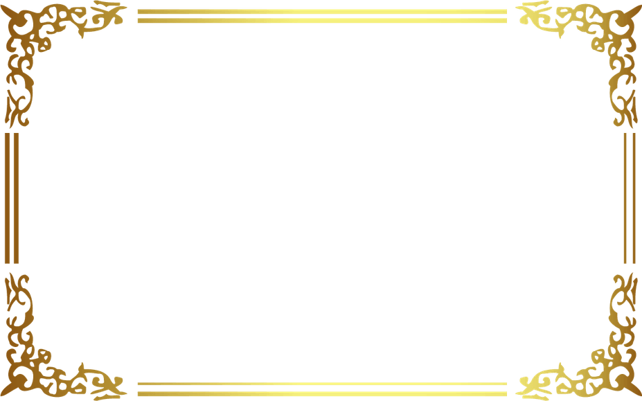 Corner Gold Border PNG
