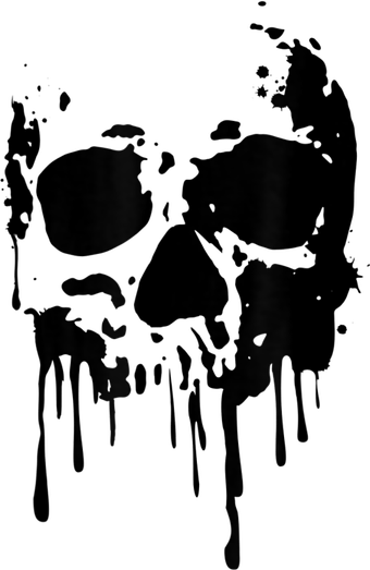 Dripping Skull PNG