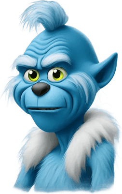 Bluey Grinch PNG