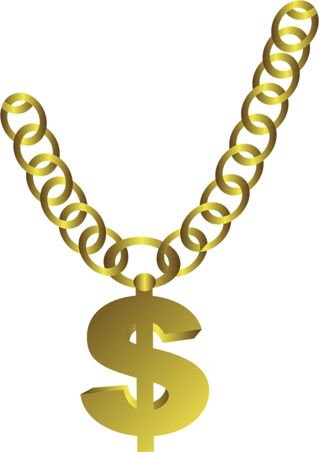 Gold Money Chain PNG