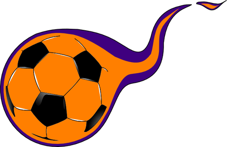 Flaming Football PNG