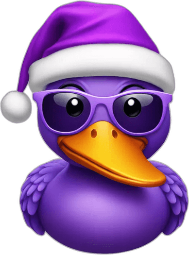 Purple Santa Hat PNG