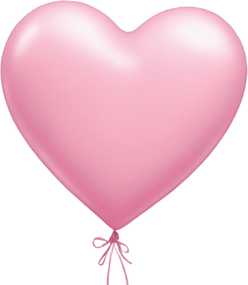 Pink Heart Balloon PNG