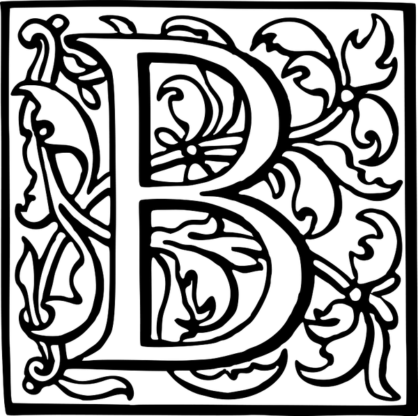 Medieval Letter B PNG
