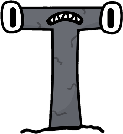Alphabet Lore Letter T PNG