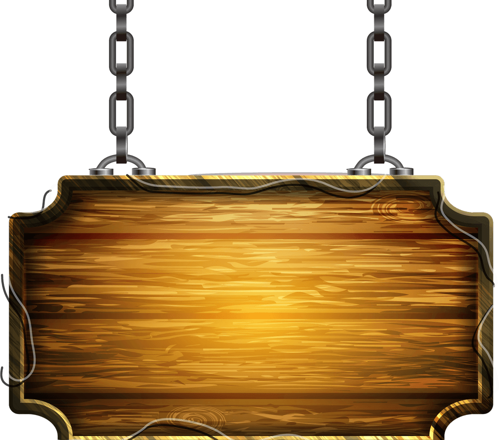 Wooden Sign PNG