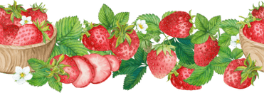Strawberry Banner PNG