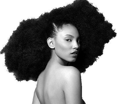 Black Hair Model PNG