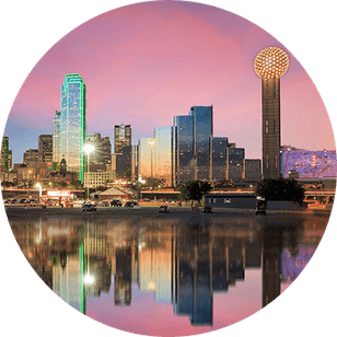 Downtown Dallas Skyline PNG