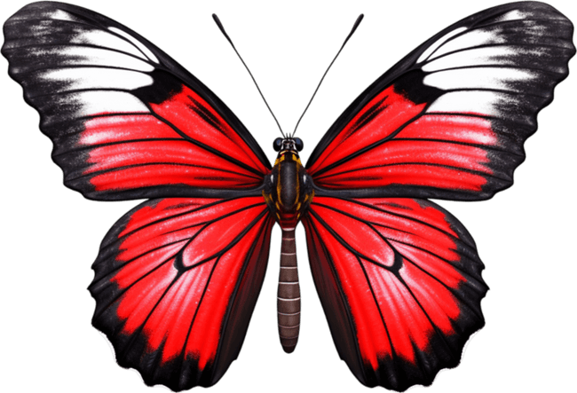 Red Butterfly PNG