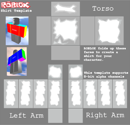 Roblox Shirt Template PNG