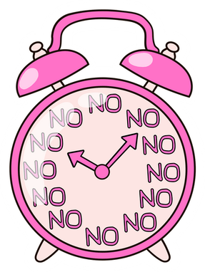 Pink Clock PNG