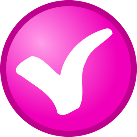 Purple Check Mark PNG