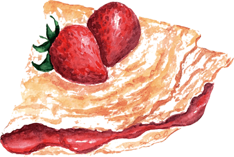 Watercolor Strawberry PNG