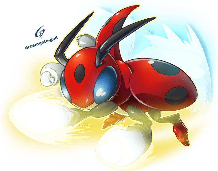 Ledian Pokemon PNG