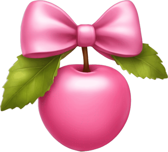 Cherry With Bow PNG