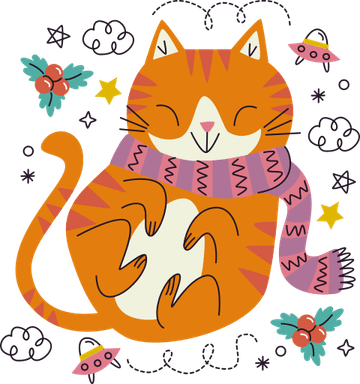 Cat Doodle PNG