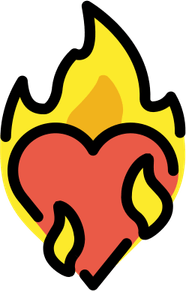 Fire Heart Emoji PNG