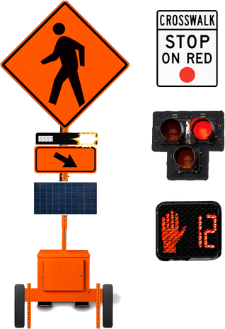 Pedestrian Hand Sign PNG