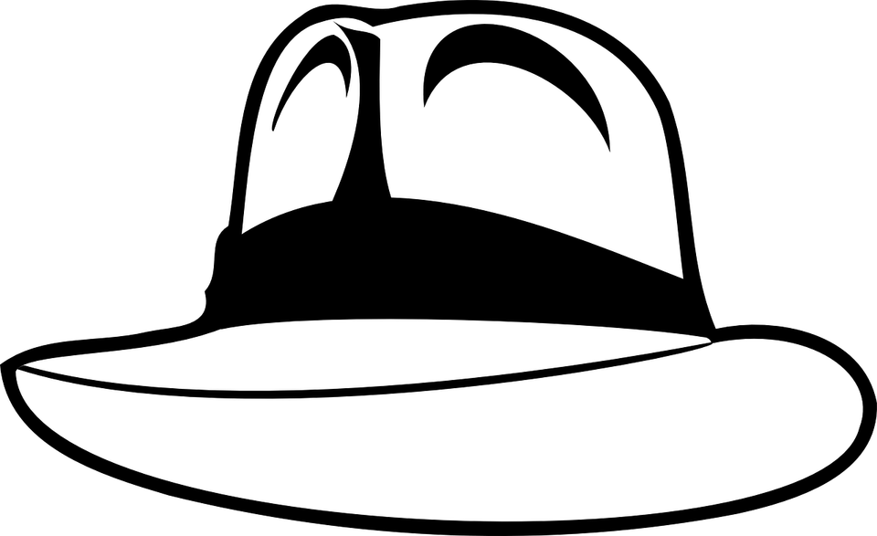 Black And White Cowboy Hat PNG