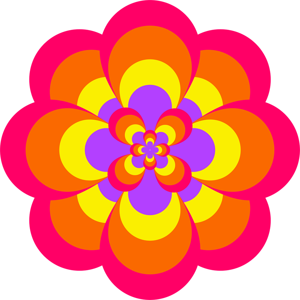 Retro Flower PNG